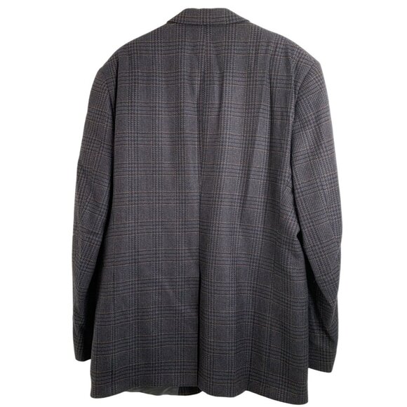 Hart Schaffner Marx for Nordstrom Mens Plaid Wool Blazer 44XL VTG EUC 7024 - Picture 13 of 15